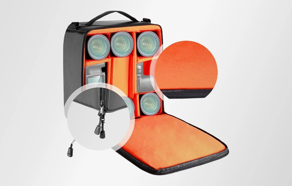 NEEWER NB-PT Camera Bag with Compartments aprašymas - Prekės nuotrauka