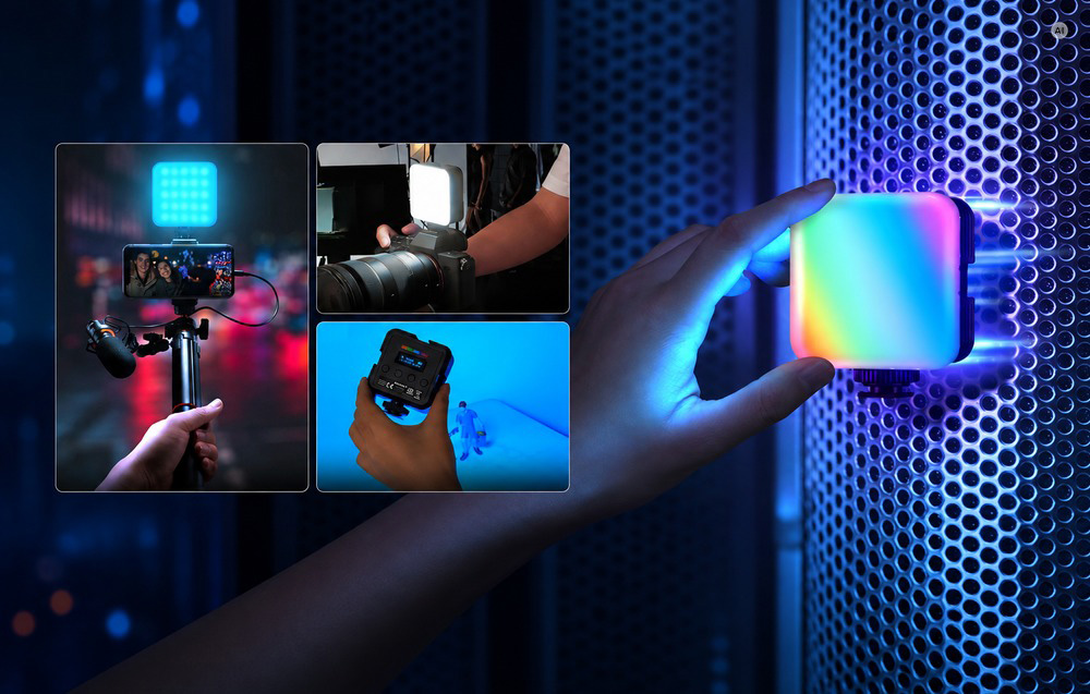 LED Šviestuvas - Neewer RGB61 6 W LED Šviestuvas, 61 LED, 2 500–8 500 K, 2 000 mAh, RGB aprašymas - Prekės nuotrauka