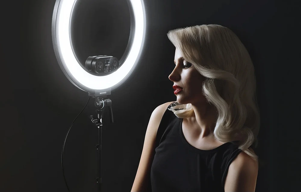 Neewer RL45B 45W 18″ Ultra-Thin LED Ring Light Kit aprašymas - Prekės nuotrauka