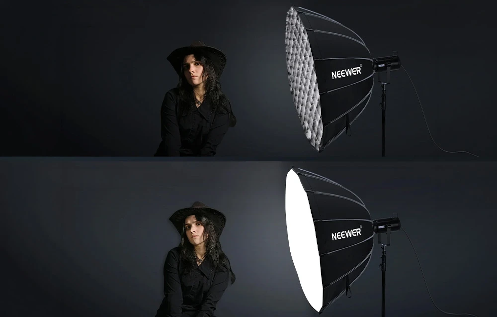 NEEWER SF120Q 120 cm Parabolic Softbox aprašymas - Prekės nuotrauka