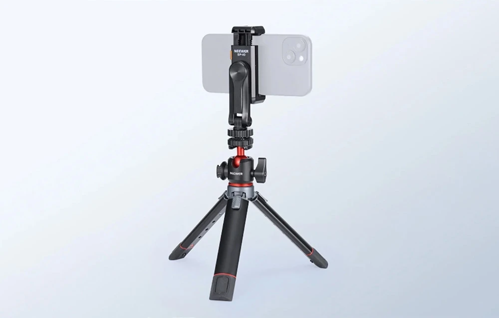 Neewer SP-10 Tripod Phone Holder with 1/4″ Thread aprašymas - Prekės nuotrauka