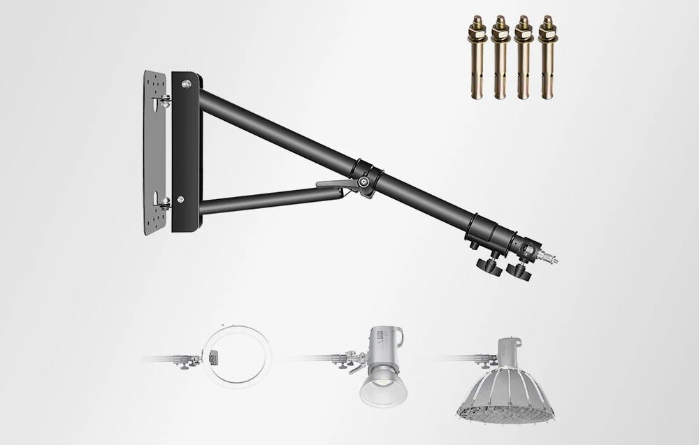 NEEWER ST-WM130 130 cm Triangular Wall Mount aprašymas - Prekės nuotrauka