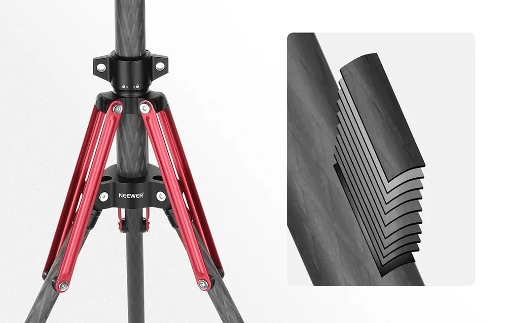 Neewer ST210R 210 cm Carbon Fiber Lighting Stand aprašymas - Prekės nuotrauka