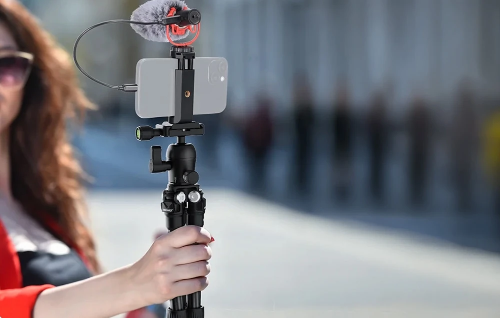 NEEWER TP09 50 cm Carbon Fiber Mini Tripod aprašymas - Prekės nuotrauka