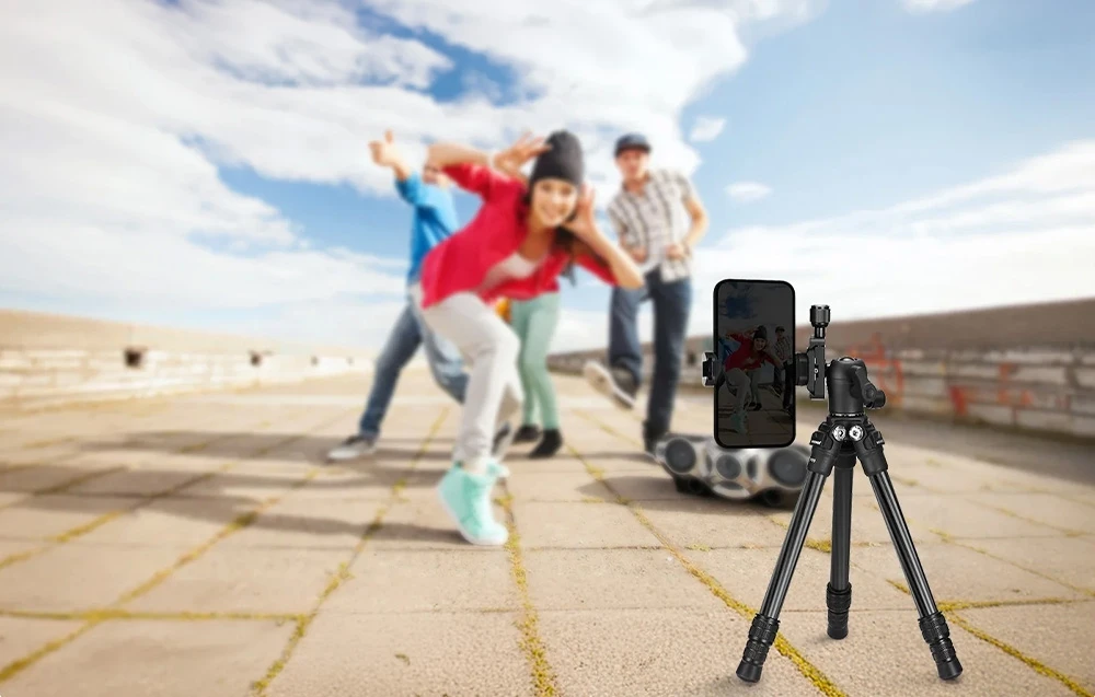 NEEWER TP09 50 cm Carbon Fiber Mini Tripod aprašymas - Prekės nuotrauka
