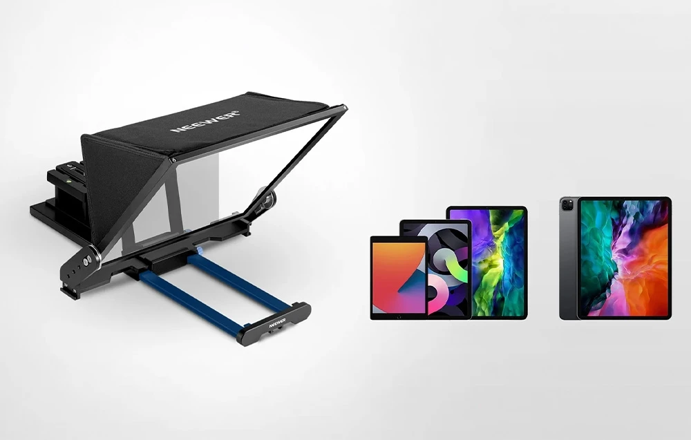 Planšetė Neewer X17 II Lightweight Aluminum Teleprompter aprašymas - Prekės nuotrauka
