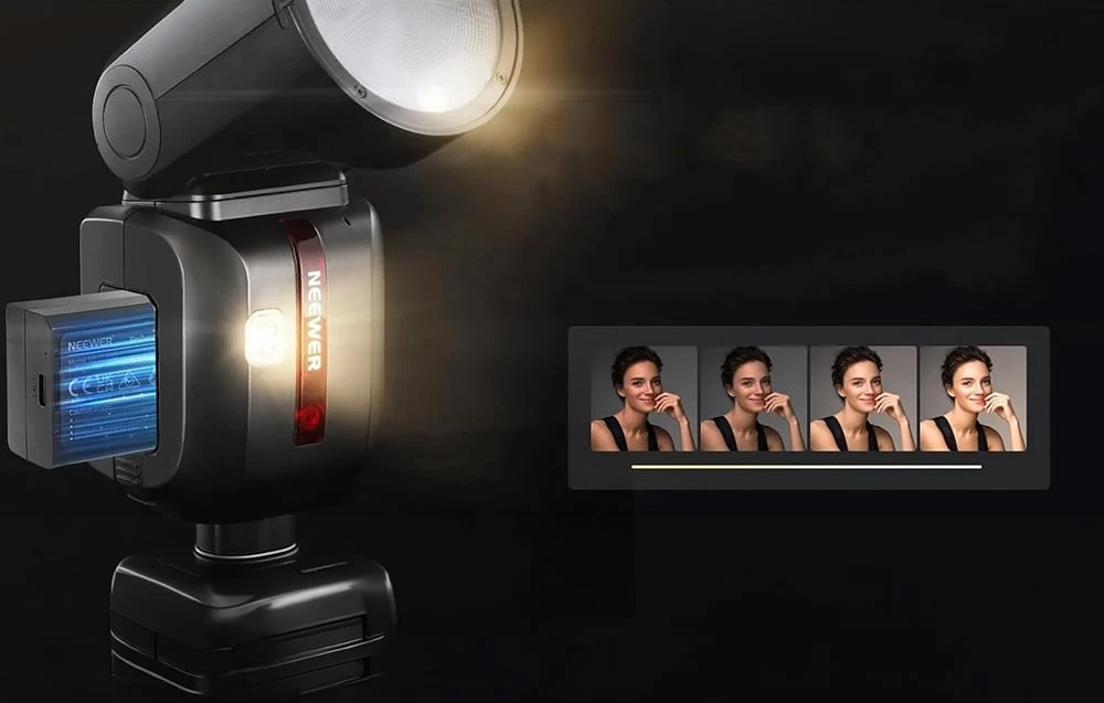 Neewer Z2-C TTL ROUND HEAD FLASH SPEEDLITE For Canon aprašymas - Prekės nuotrauka