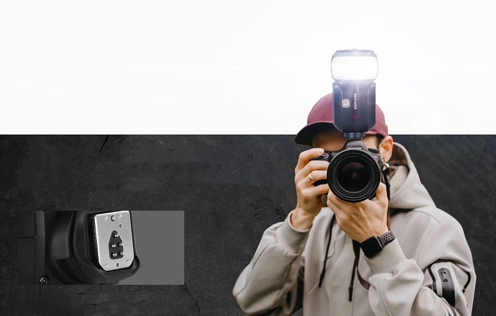 Camera Flash Neewer Z880-N su baterią litową aprašymas - Prekės nuotrauka