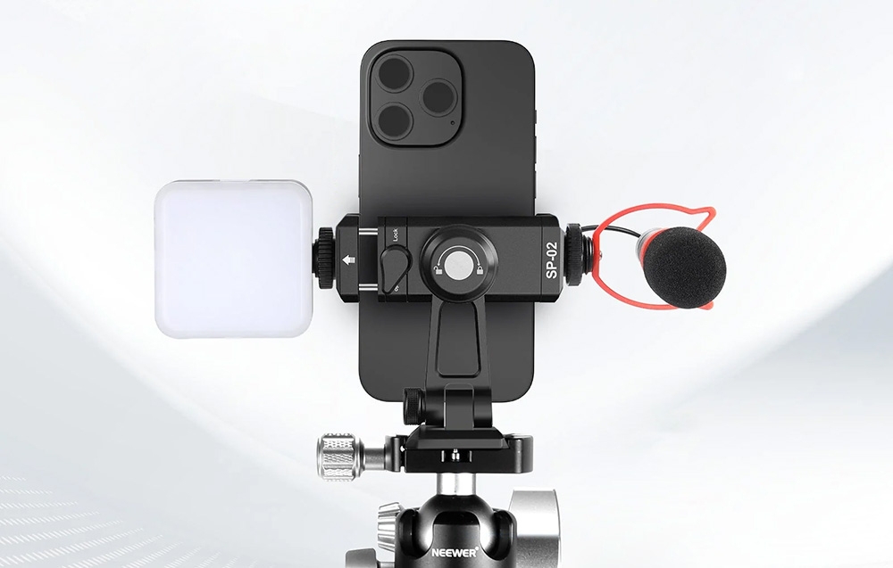 „Neewer Neweer SP-02“ greito atlaisvinimo „Arca“ telefono adapterio laikiklis aprašymas - Prekės nuotrauka „Neewer Neweer SP-02“ greito atlaisvinimo „Arca“ telefono adapterio laikiklis aprašymas - Prekės nuotrauka