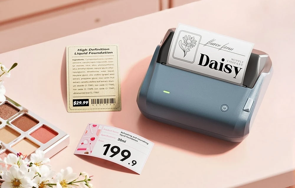 Niimbot B4 Portable Label Spausdintuvas (mėlynas) aprašymas - Prekės nuotrauka