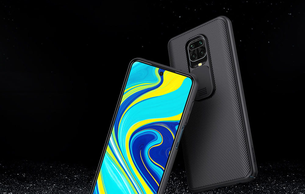Nillkin CamShield dėklas, skirtas Xiaomi Redmi Note 9 Pro / Note 9 Pro Max / Note 9S / Poco M2 Pro (juodas) aprašymas - Prekės nuotrauka