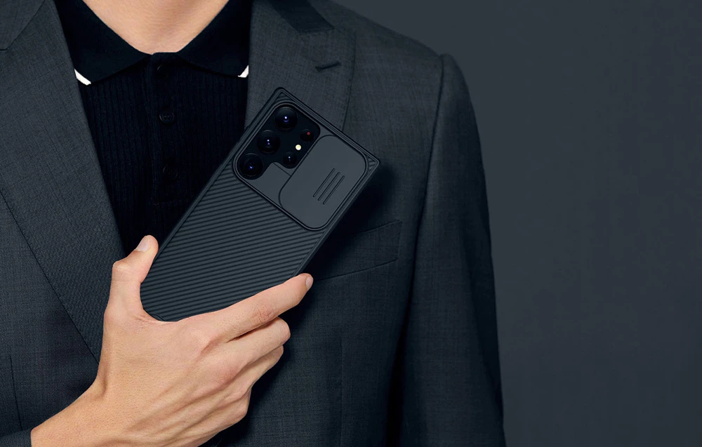 Nillkin CamShield Pro Case for Samsung Galaxy S23 Ultra - telefono dėklas aprašymas - Prekės nuotrauka