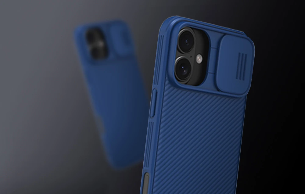 Nillkin CamShield Pro Magnetic Apple iPhone 16 – dėklas telefonui mėlynos spalvos aprašymas - Prekės nuotrauka