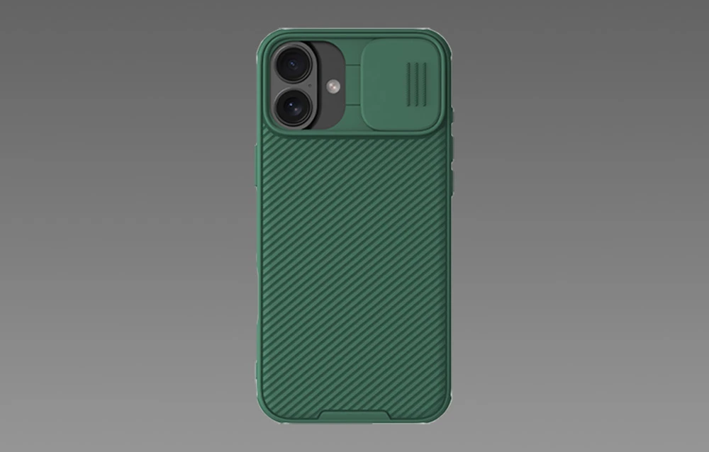 Nillkin CamShield PRO Hard Apple iPhone 16 Plus dėklas telefonui žalios spalvos aprašymas - Prekės nuotrauka Nillkin CamShield PRO Hard Apple iPhone 16 Plus dėklas telefonui žalios spalvos aprašymas - Prekės nuotrauka