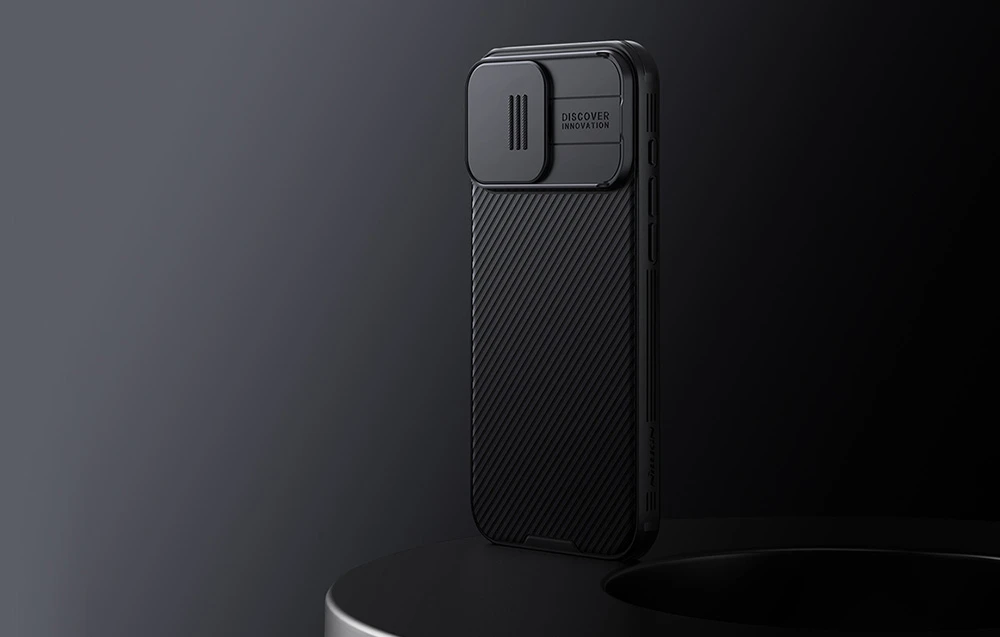 Nillkin CamShield Pro Magnetic Hard Apple iPhone 16 Pro dėklas telefonui juodos spalvos aprašymas - Prekės nuotrauka