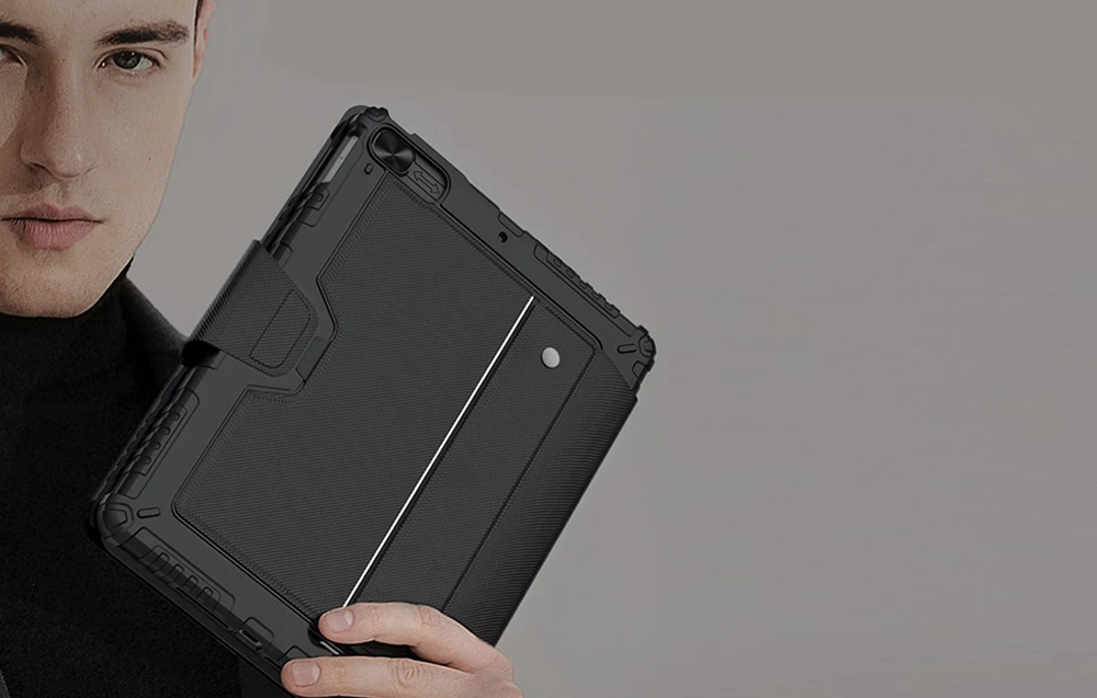 Nillkin dėklas su klaviatūra, skirtas Ipad 10.2" (juodas) aprašymas - Prekės nuotrauka
