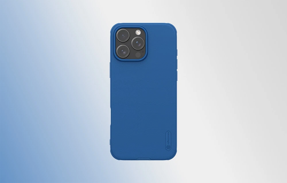 Nillkin Super Frosted Shield Pro Apple iPhone 16 Pro – dėklas telefonui mėlynos spalvos aprašymas - Prekės nuotrauka Nillkin Super Frosted Shield Pro Apple iPhone 16 Pro – dėklas telefonui mėlynos spalvos aprašymas - Prekės nuotrauka