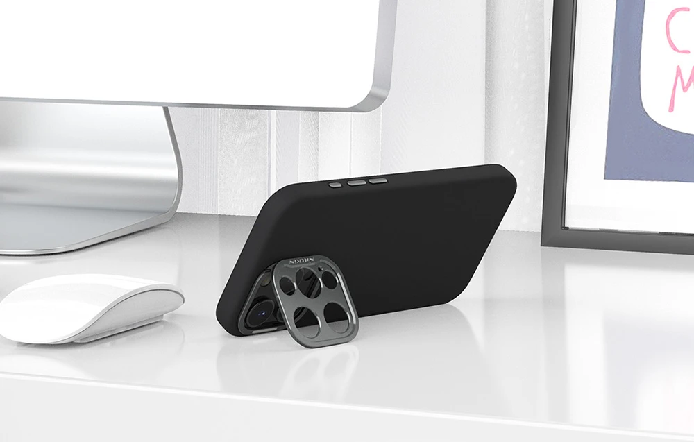 Dėklas Nillkin LensWing Prop Magnetic Case AP iPhone16 Pro Max Juodas aprašymas - Prekės nuotrauka