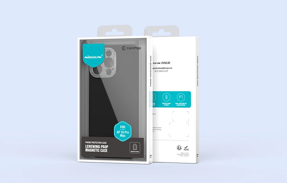 Dėklas Nillkin LensWing Prop Magnetic Case AP iPhone16 Pro Max Juodas aprašymas - Prekės nuotrauka