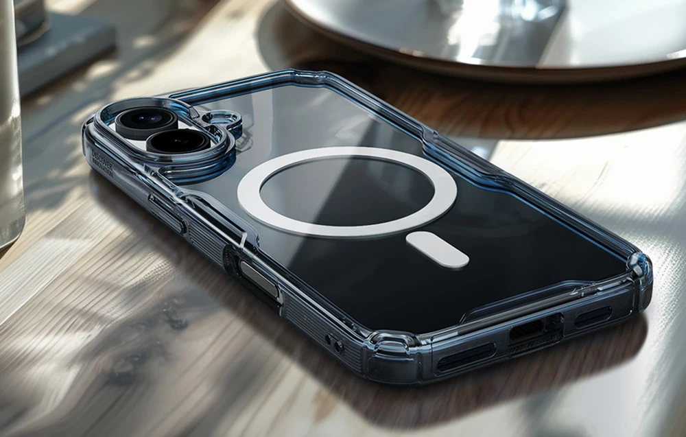 Nillkin Nature TPU Pro magnetinis iPhone 16 Plus dėklas (mėlynas) aprašymas - Prekės nuotrauka
