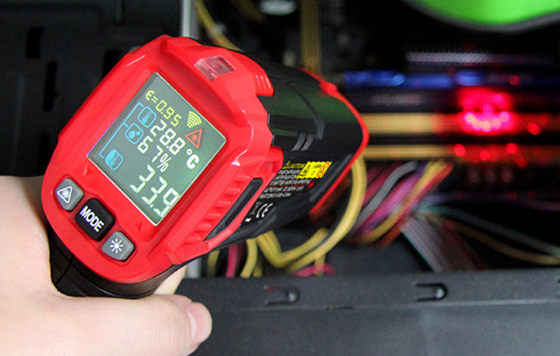 Lazerinis temperatūros matuoklis Habotest HT650B aprašymas - Prekės nuotrauka Lazerinis temperatūros matuoklis Habotest HT650B aprašymas - Prekės nuotrauka