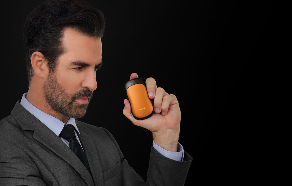 Ocoopa UT3 Pro 2x5000 mAh rankų šildytuvas su powerbank funkcija USB-C - oranžinė/juoda aprašymas - Prekės nuotrauka Ocoopa UT3 Pro 2x5000 mAh rankų šildytuvas su powerbank funkcija USB-C - oranžinė/juoda aprašymas - Prekės nuotrauka