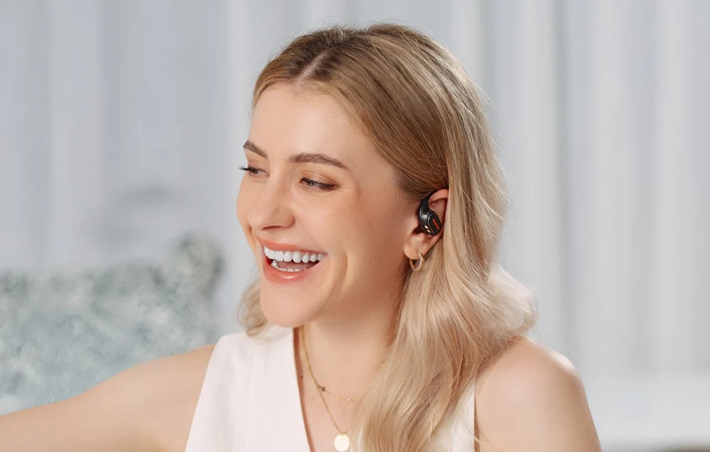 Ausinės Oneodio OpenRock Link 20 – Sport Open Belaidės earbus, Detachable microphone, Bluetooth, Juodas aprašymas - Prekės nuotrauka
