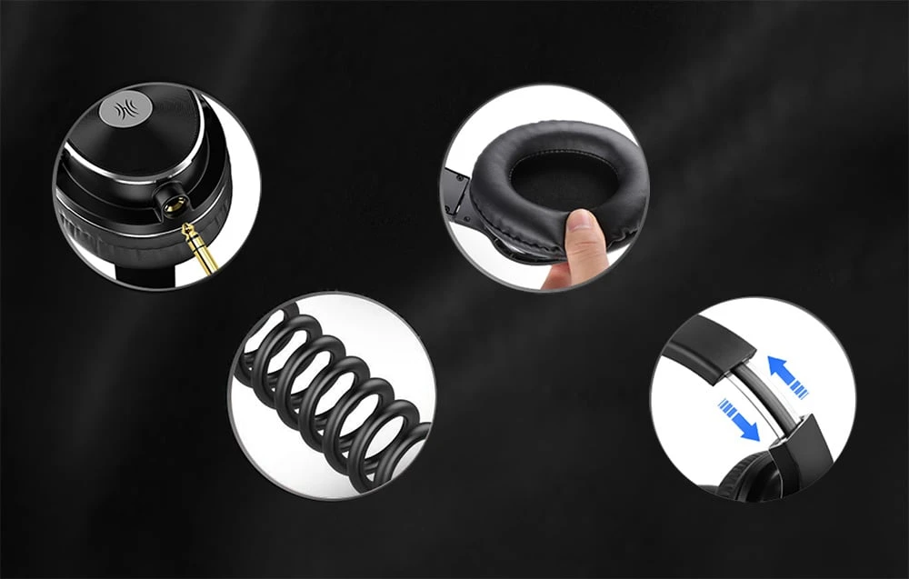 Ausinės OneOdio Studio HiFi DJ 3.5mm 6.35mm aprašymas - Prekės nuotrauka Ausinės OneOdio Studio HiFi DJ 3.5mm 6.35mm aprašymas - Prekės nuotrauka