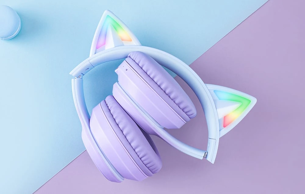 ONIKUMA B90 žaidimų ausinės (mėlyna/violetinė) aprašymas - Prekės nuotrauka