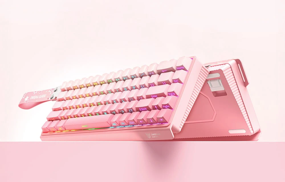 ONIKUMA G69 Klaviatūra (pink) (QWERTY) aprašymas - Prekės nuotrauka ONIKUMA G69 Klaviatūra (pink) (QWERTY) aprašymas - Prekės nuotrauka