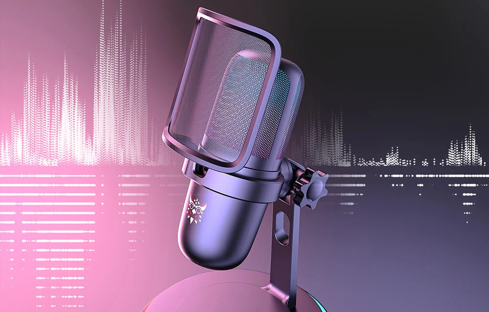 ONIKUMA M-730 microphone (juodas) aprašymas - Prekės nuotrauka