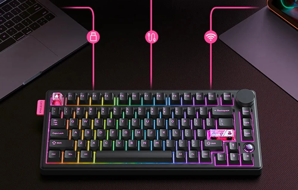 ONIKUMA MT706 Klaviatūra (juodas) (QWERTY) aprašymas - Prekės nuotrauka
