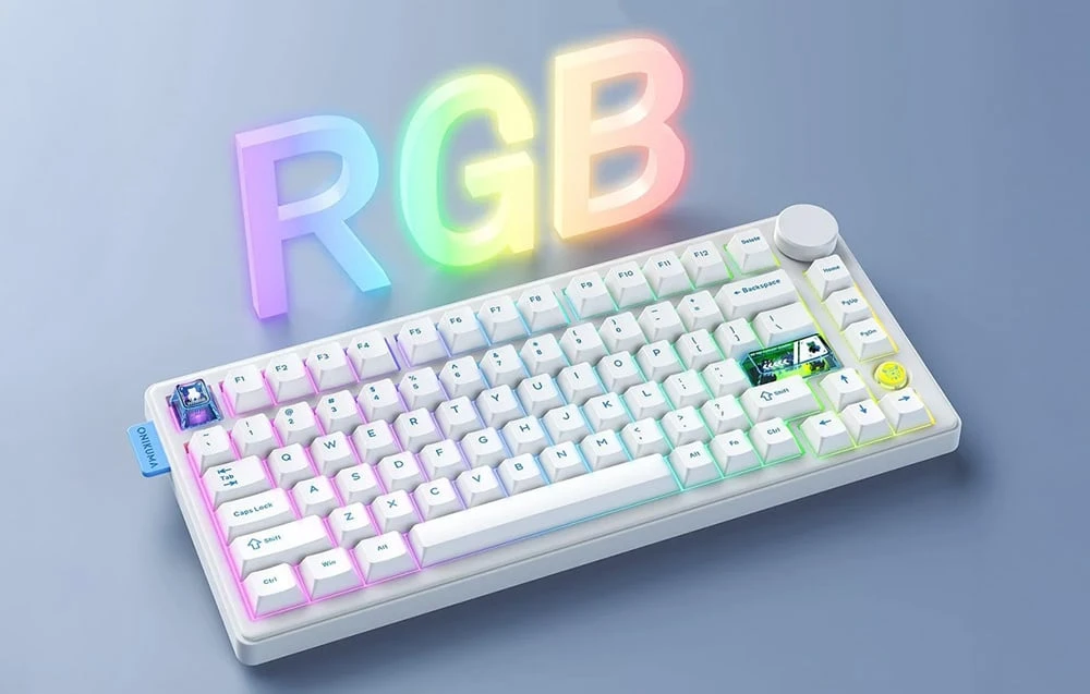 ONIKUMA MT706 Klaviatūra (baltas) (QWERTY) aprašymas - Prekės nuotrauka