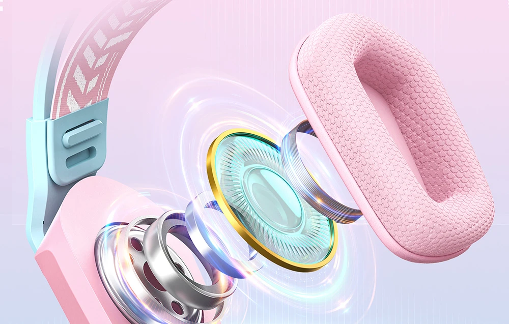 ONIKUMA X13 žaidimams ausinės (pink) aprašymas - Prekės nuotrauka