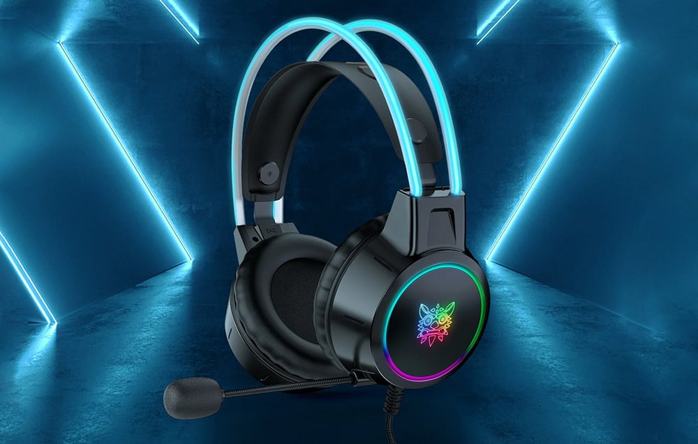 „Onikuma X15 Pro Gaming“ ausinės, juodos