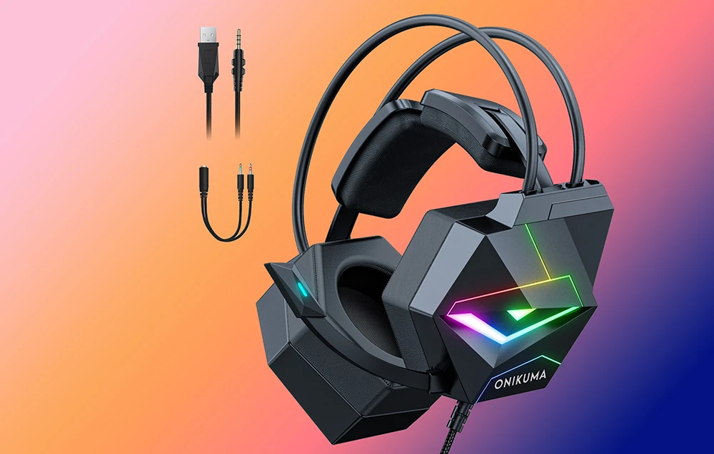 Dėklas ONIKUMA X20 gaming headphones (juodas) aprašymas - Prekės nuotrauka