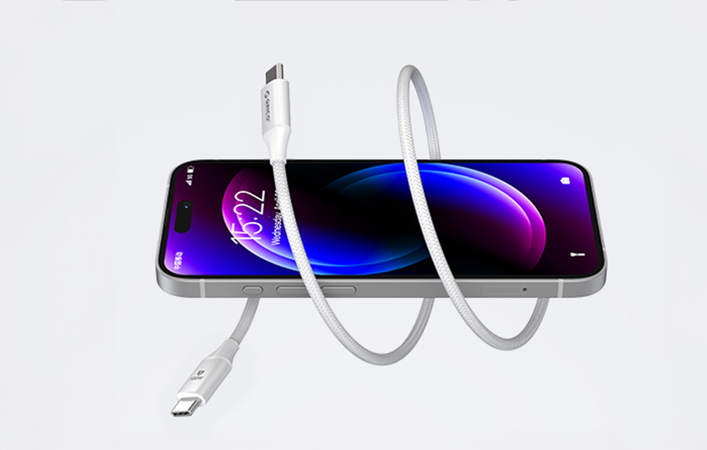 Orico įkrovimo kabelis 100W USB-C į C - juodas aprašymas - Prekės nuotrauka