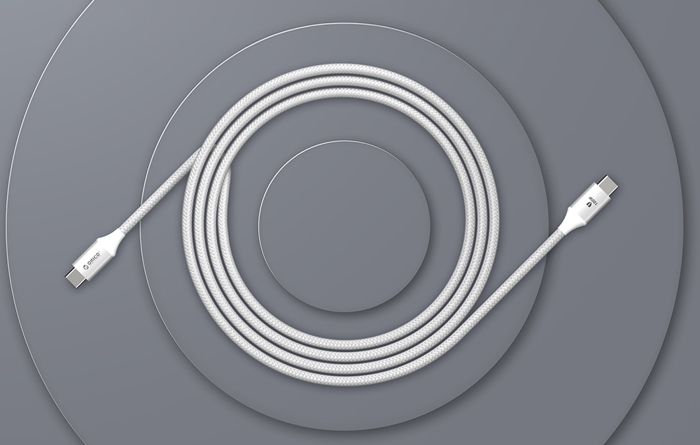 Orico įkrovimo kabelis 100W USB-C į C - juodas aprašymas - Prekės nuotrauka