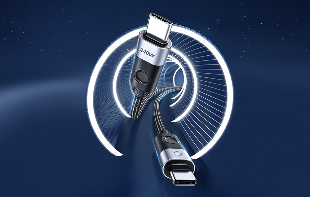 Orico įkrovimo kabelis 240W USB-C iki C 1.5 m aprašymas - Prekės nuotrauka Orico įkrovimo kabelis 240W USB-C iki C 1.5 m aprašymas - Prekės nuotrauka