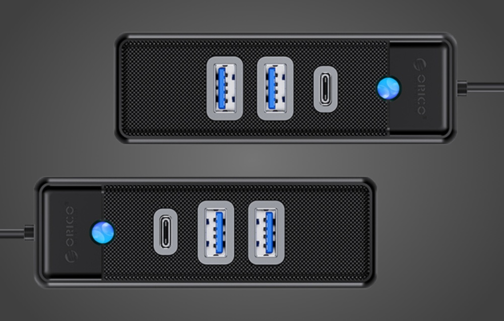 Adapteris Hub USB-C iki 2x USB 3.0 + USB-C Orico, 5 Gbps, 0,15 m (nepaprasta) aprašymas - Prekės nuotrauka Adapteris Hub USB-C iki 2x USB 3.0 + USB-C Orico, 5 Gbps, 0,15 m (nepaprasta) aprašymas - Prekės nuotrauka
