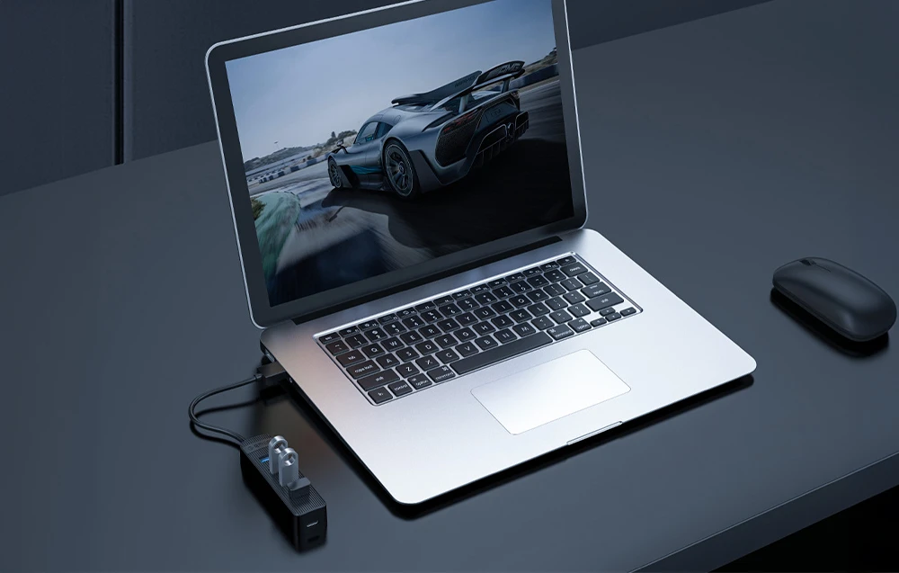 Orico Hub USB-A iki 4xUSB-A 3.0 – juoda aprašymas - Prekės nuotrauka Orico Hub USB-A iki 4xUSB-A 3.0 – juoda aprašymas - Prekės nuotrauka