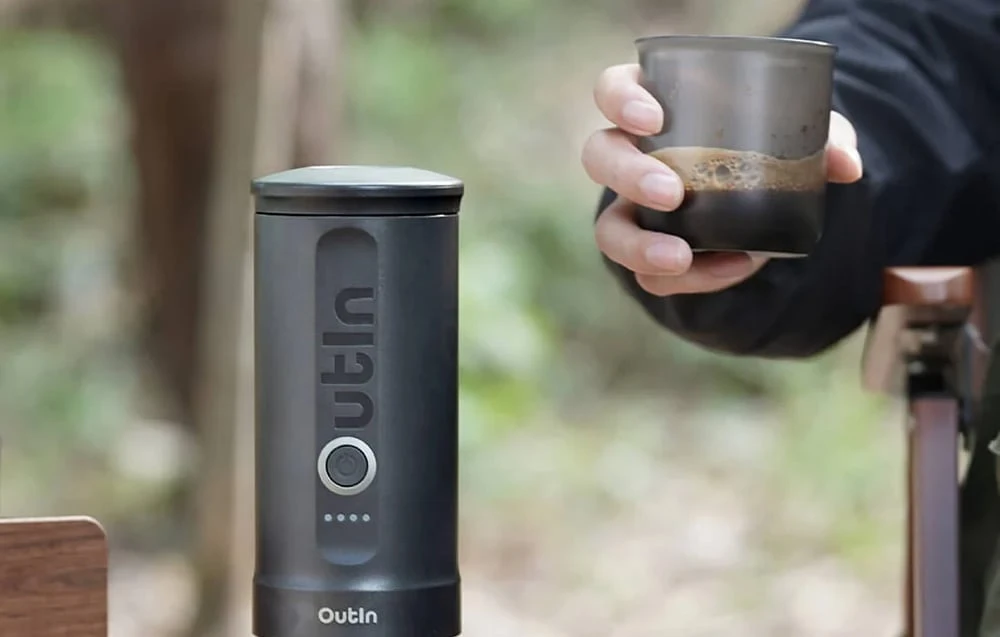 Outin Nano 7500 mAh nešiojamasis kavos virimo aparatas (pilkas) aprašymas - Prekės nuotrauka