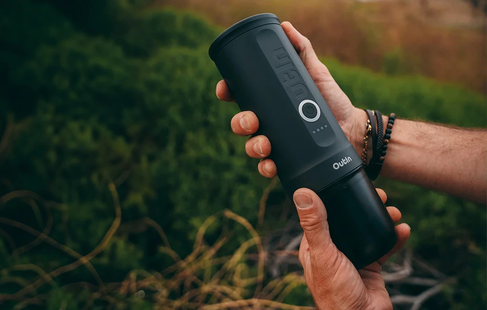 Outin Nano 7500 mAh nešiojamasis kavos virimo aparatas (pilkas) aprašymas - Prekės nuotrauka