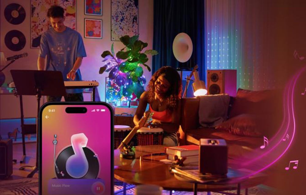 Lubinis šviestuvas Yeelight LED RGBIC Strip Basic Strip Lights (6 meters) aprašymas - Prekės nuotrauka