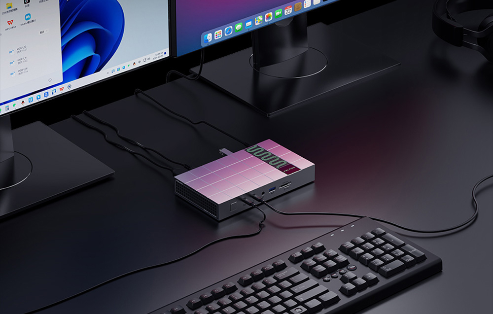 Peladn G2E (sidabrinis) Thunderbolt 5 docking station aprašymas - Prekės nuotrauka