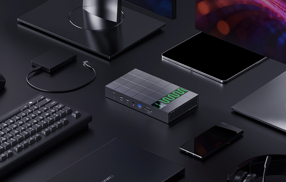 Peladn G2E Thunderbolt 5 Docking Station (Gray) aprašymas - Prekės nuotrauka