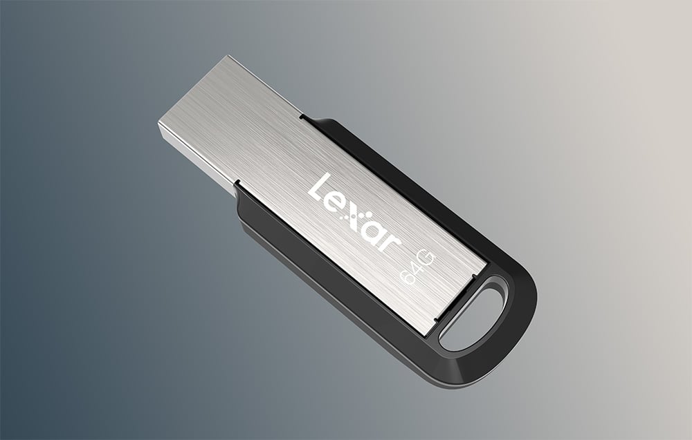Lexar | Flash Drive | JumpDrive M400 | 64 GB | USB 3.0 | Juodas/Pilkas aprašymas - Prekės nuotrauka