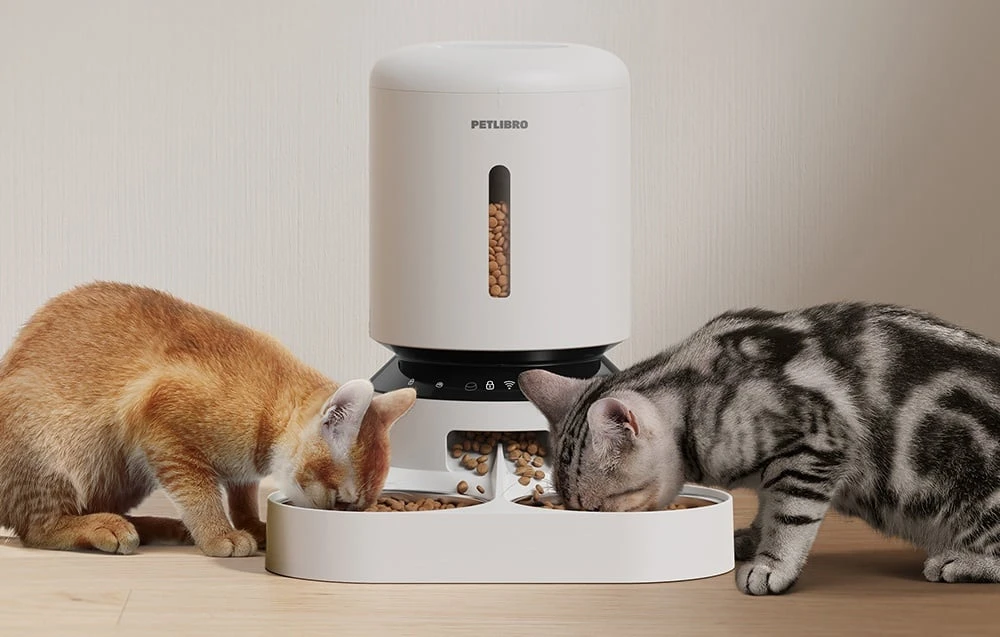 Petlibro Granary maisto dozatorius su dvigubu dubeniu, Wifi, 5L (baltas) aprašymas - Prekės nuotrauka Petlibro Granary maisto dozatorius su dvigubu dubeniu, Wifi, 5L (baltas) aprašymas - Prekės nuotrauka