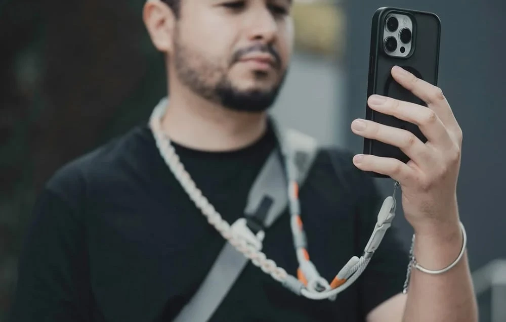 PGYTECH LinkGo Dual Mount Version Phone Strap juodos spalvos aprašymas - Prekės nuotrauka