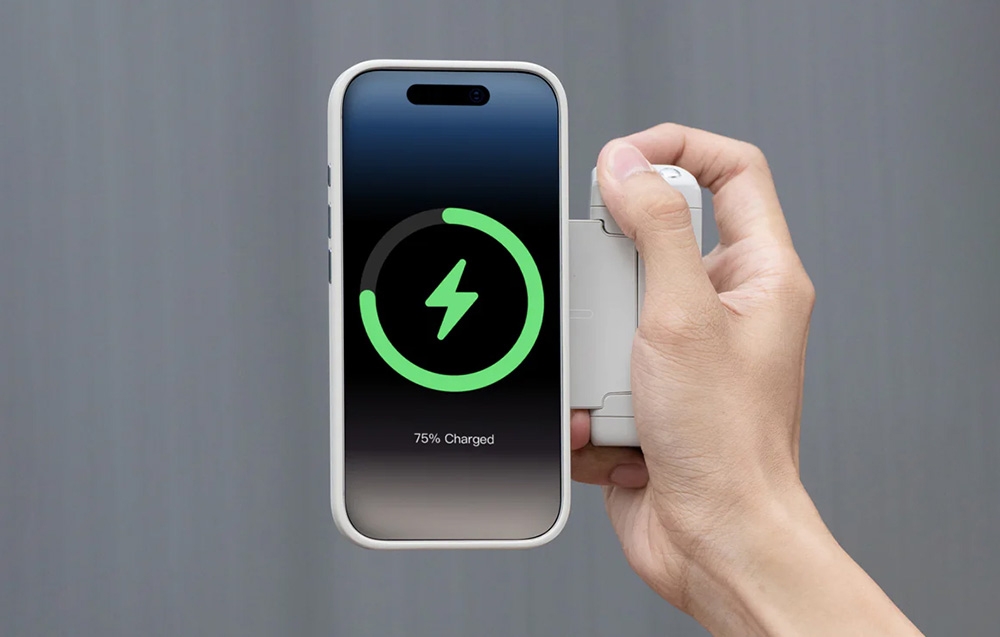 Telefono laikiklis - PGYTECH MagCam 2 Bluetooth Grip 3000mAh mėtų žalia aprašymas - Prekės nuotrauka